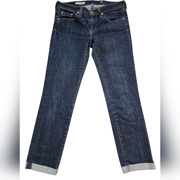 AG Adriano Goldschmied "The Stevie Roll Up Slim Straight" Size 26R - Picture 1 of 12